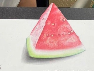 Hyper-real still life painting